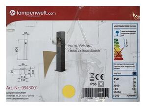 Lampenwelt Lampenwelt - LED Vonkajšie stĺpikové svietidlo AMELIA LED/7W/230V IP55 LW0688 + záruka 3 roky zadarmo