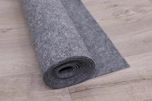 Betap koberce AKCIA: 230x530 cm SUPER CENA: Sivý výstavový koberec Budget metrážny - Bez obšitia cm