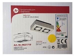 Lampenwelt Lampenwelt - Bodové svietidlo 2xGU10/5W/230V LW1153 + záruka 3 roky zadarmo