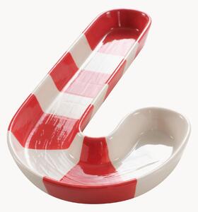 Porcelánová dekoračná servírovacia miska Candy Cane