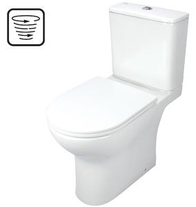 Deante WC kombi bez okraja Jasmin so zadným odpadom a WC sedadlom SoftClose - CDJD6RPP