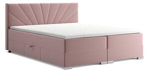 Manželská postel Mirdia 180 cm (svetloružová) (s bonell pružinami a úl. priestorom). Vlastná spoľahlivá doprava až k Vám domov. 1055029