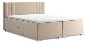 Manželská postel Ivor 180 cm (béžová) (s bonell pružinami a úl. priestorom). Vlastná spoľahlivá doprava až k Vám domov. 1055035