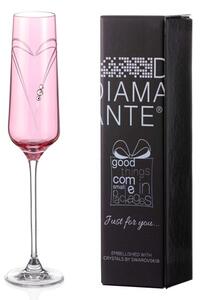 Diamante JFY Pink Hearts flute 190 ml