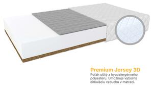 Detský kokosový matrac s pohánkou Bambino Console 90x200 - premium Jersey