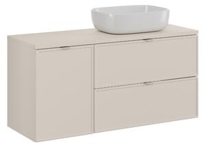 Comad Kúpeľňová skrinka s doskovým umývadlom Bella Cashmere 120 cm - kašmír