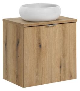 Comad Kúpeľňová skrinka s doskovým umývadlom set Nova Oak 60 dub coast evoke