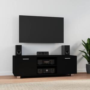 TV skrinka čierna 120x40,5x35 cm spracované drevo