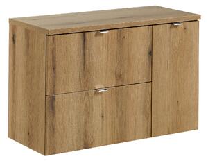 Comad Kúpeľňová skrinka pod doskové umývadlo Nova Oak II. 90 dub coast evoke