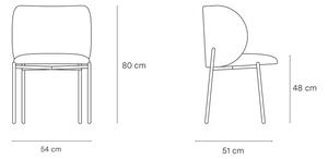 Čierne jedálenské stoličky v súprave 2 ks Mogi - Teulat
