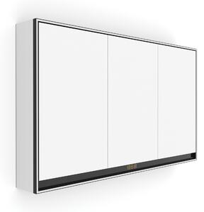 Nimco Zrkadlová skrinka s LED osvetlením po obvode 120 cm - GAC 10006VX-90, čierna