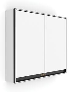 Nimco Zrkadlová skrinka s LED osvetlením po obvode 80 cm - GAC 10003VX-90, čierna