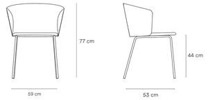 Čierne jedálenské stoličky v súprave 2 ks Add - Teulat