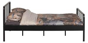 MUZZA Kovová posteľ 160 x 200 cm emesa čierna