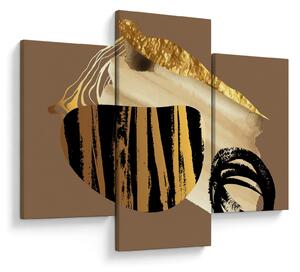 Obraz - Abstrakcia golden brown N⁰2 (90x60 cm)