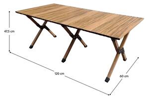 Kempingový stôl ARTHUR (hnedá). Vlastná spoľahlivá doprava až k Vám domov. 1091494