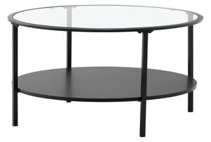 Konferenčný stolík CARLAN (čierna + sklo + kov). Vlastná spoľahlivá doprava až k Vám domov. 1091524