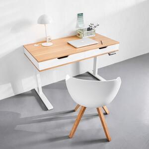 PÍSACÍ STÔL, prírodné farby, biela, 121/60/75 cm Livetastic - Kancelárske stoly, Online Only