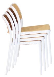 Jedálenská stolička RAVIN (biela + béžová). Vlastná spoľahlivá doprava až k Vám domov. 1091681