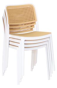 Jedálenská stolička RAVIN (biela + béžová). Vlastná spoľahlivá doprava až k Vám domov. 1091681