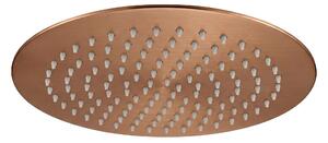 Kruhová hlavová sprcha REA JS-P014BRG 25 cm, kartáčovaná meď