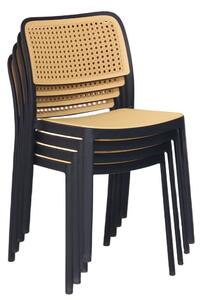 Jedálenská stolička RAVIN (čierna + béžová). Vlastná spoľahlivá doprava až k Vám domov. 1091687