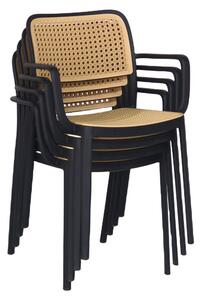 Jedálenská stolička RAVIN (čierna + béžová). Vlastná spoľahlivá doprava až k Vám domov. 1091688