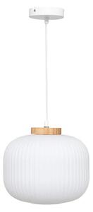 Atmosphera - Závesný luster na lanku TRAVIS 1xE27/25W/230V borovica
