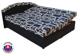 Manželská posteľ 160 cm Pandora (čierna) (s matracmi). Vlastná spoľahlivá doprava až k Vám domov. 774271