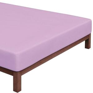 Jersey prestieradlo na jednolôžko - 90 x 200 cm - fialkové