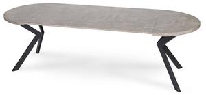 Okrúhly rozkladací stôl 100 - 250cm Lukas vzor betón | jaks