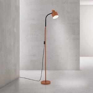 Stojacia lampa Gili, oceľ, koralovo červená, výška 150 cm, E27, Červená, Obývacia izba / jedáleň, kov, Moderný, Stojaca lampa