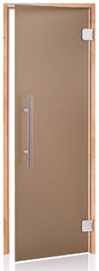 Andres dvere do sauny Premium 8x20, bronz osika