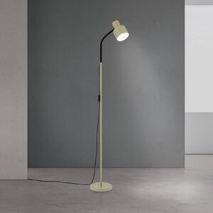 Stojacia lampa Gili, oceľ, svetlozelená, výška 150 cm, E27, Zelená, Obývacia izba / jedáleň, kov, Moderný, Stojaca lampa