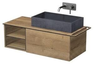Kúpeľňová skrinka Naturel Oxo 110x50 cm dub Halifax matný OXO110P701ZKDPOUT