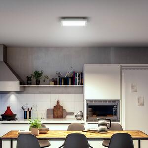 Philips Hue LED panel White Ambiance Aurelle, 30x30cm, biela, Biela / opálová, Obývacia izba / jedáleň, Hliník, Moderný, Stropné svetlo