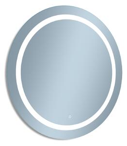 Venti Ring zrkadlo 60x60 cm okrúhly s osvetlením strieborná 5907722357922
