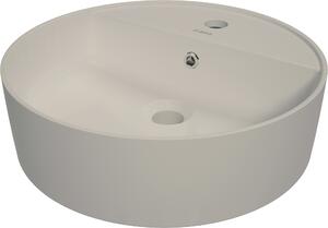Deante Umývadlo na dosku Round ø42,2 cm - CGR 5U4B, keramika, béžová matná