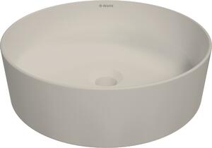 Deante Umývadlo na dosku Round ø40 cm - CGR 5U4S, keramika, béžová mat