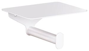 Bemeta Design ORGANIC WHITE: Držiak toaletného papiera, s poličkou - 167112154