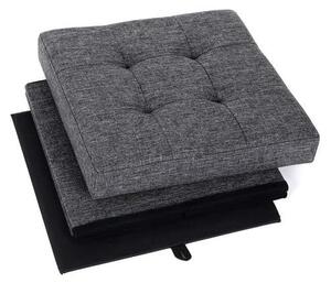 Dekorstudio Skladacia taburetka s úložným priestorom LSF27Z 38x38x38 cm – tmavosivá