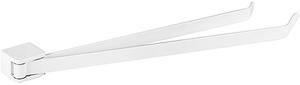 Bemeta Design ORGANIC WHITE: Držiak uterákov, 445 mm, dvojitý, otočný - 167004104