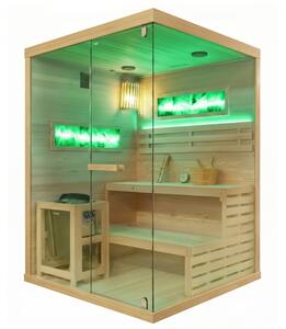 BPS-koupelny Fínska sauna Lark 3-WD 140x150, 3-4 osoby