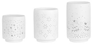 Porcelánový svietnik Winter Motifs – set 3 ks