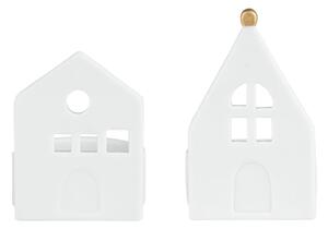 Porcelánový svietnik Dream House – set 2 ks