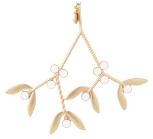 Kovová vianočná ozdoba Mistletoe Golden