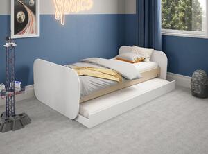 MUZZA Detská posteľ nabet s úložným priestorom 90 x 190 cm biela