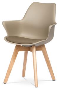 Jedálenská stolička Autronic 61x81 cm béžová plast CT-771 CAP