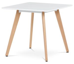 Jedálenský stôl Autronic 80x74 cm biely MDF mat DT-312 WT