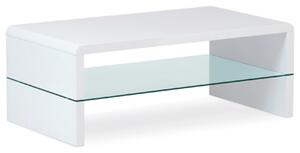 Konferenčný stolík Autronic 110x40 cm biely MDF lesk AHG-402 WT